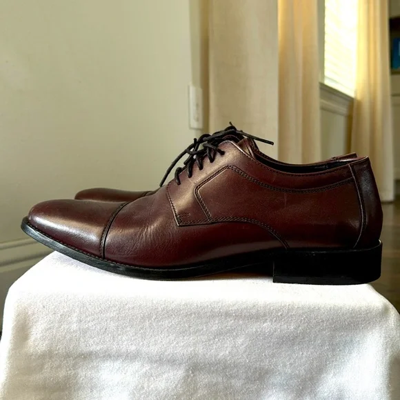 Johnston & Murphy | Shoes | J Murphy By Johnston Murphy Dark Burgundy  Leather Mens Dress Shoe | Poshmark